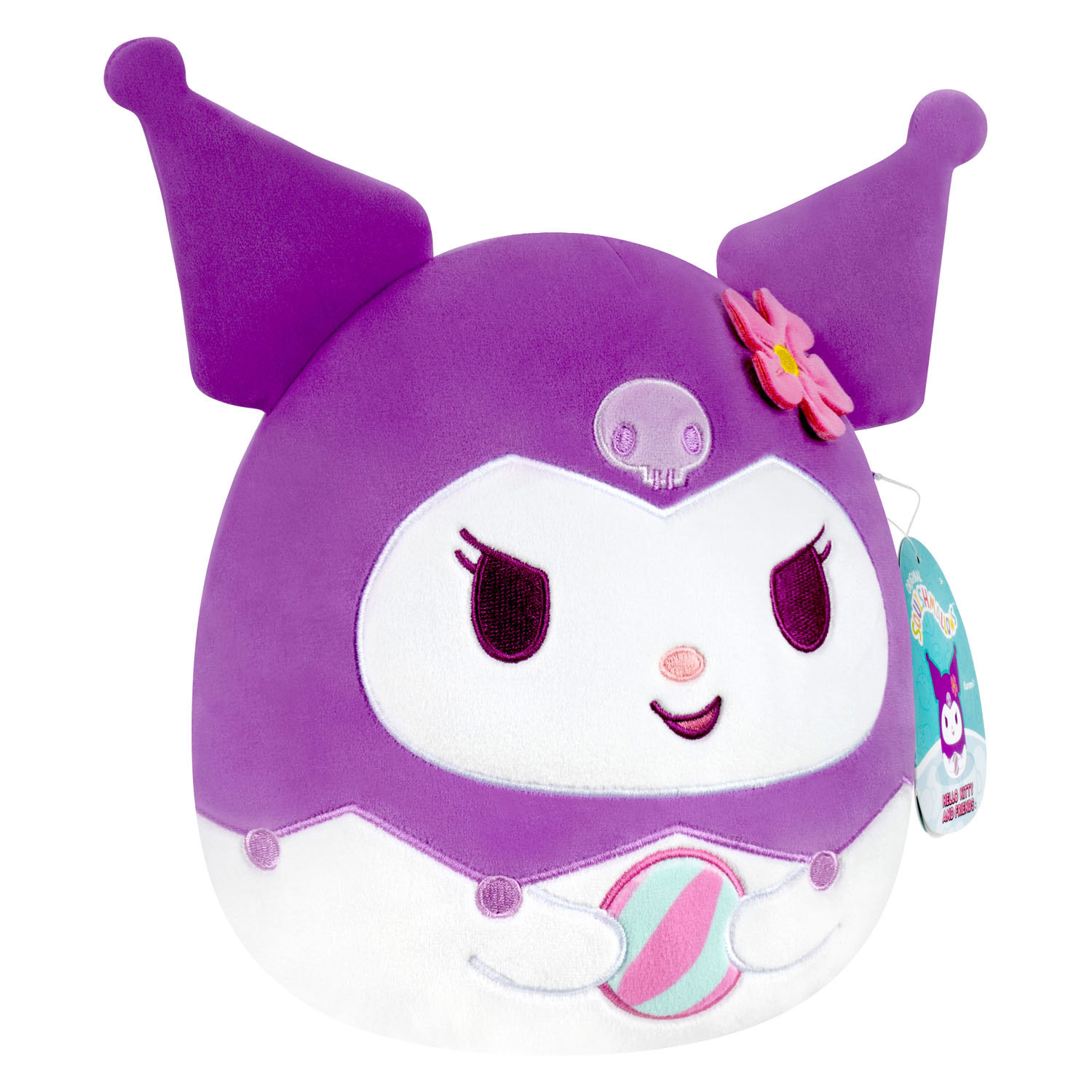Squishmallows Knuffel Pluchen Hello Kitty and Friends Kuromi Strandbal 20cm