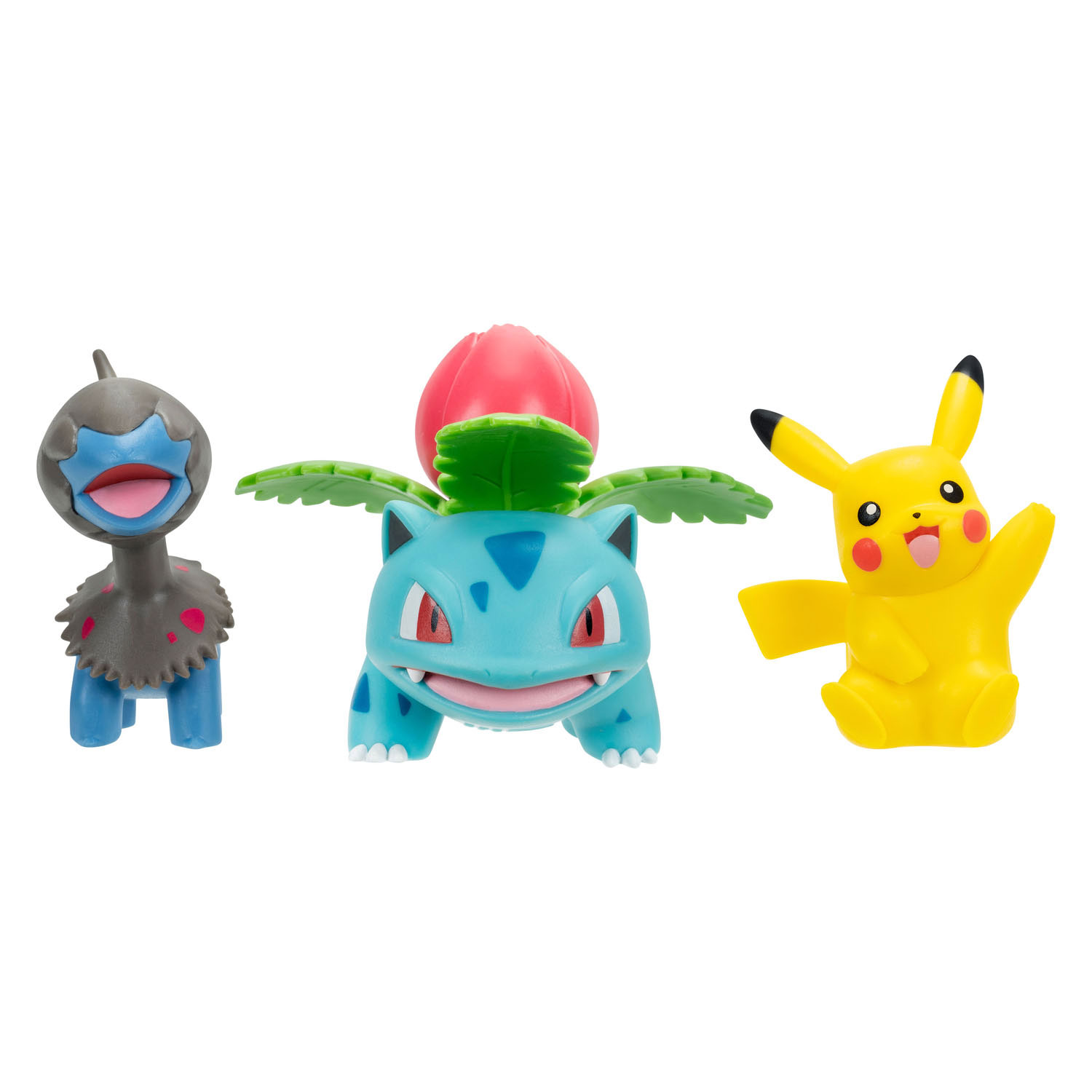 Pokemon Battle Figuren Set 3-pack Pikachu, Deino, Ivysaur