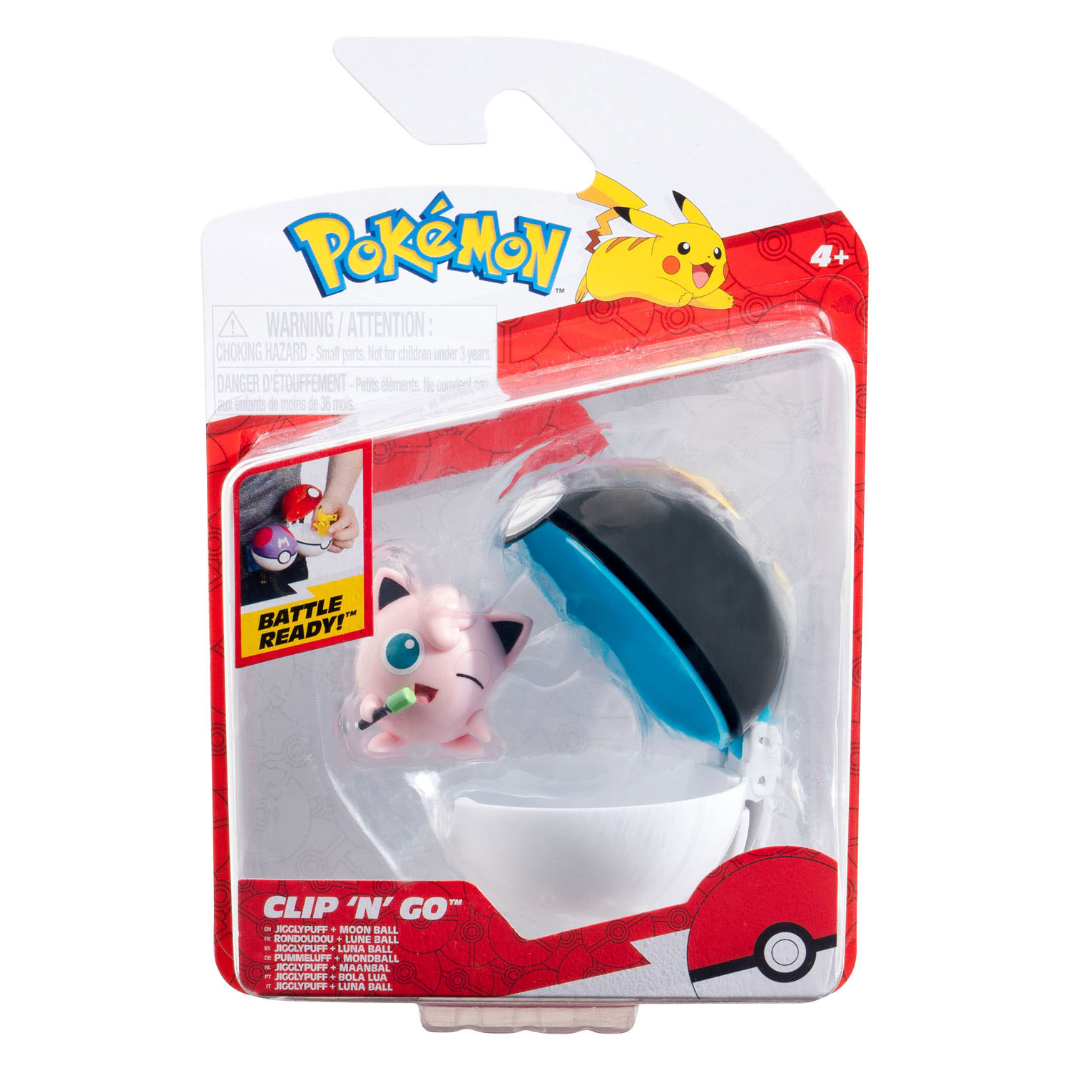 Pokemon Clip 'n Go Jigglypuff met Moon Bal