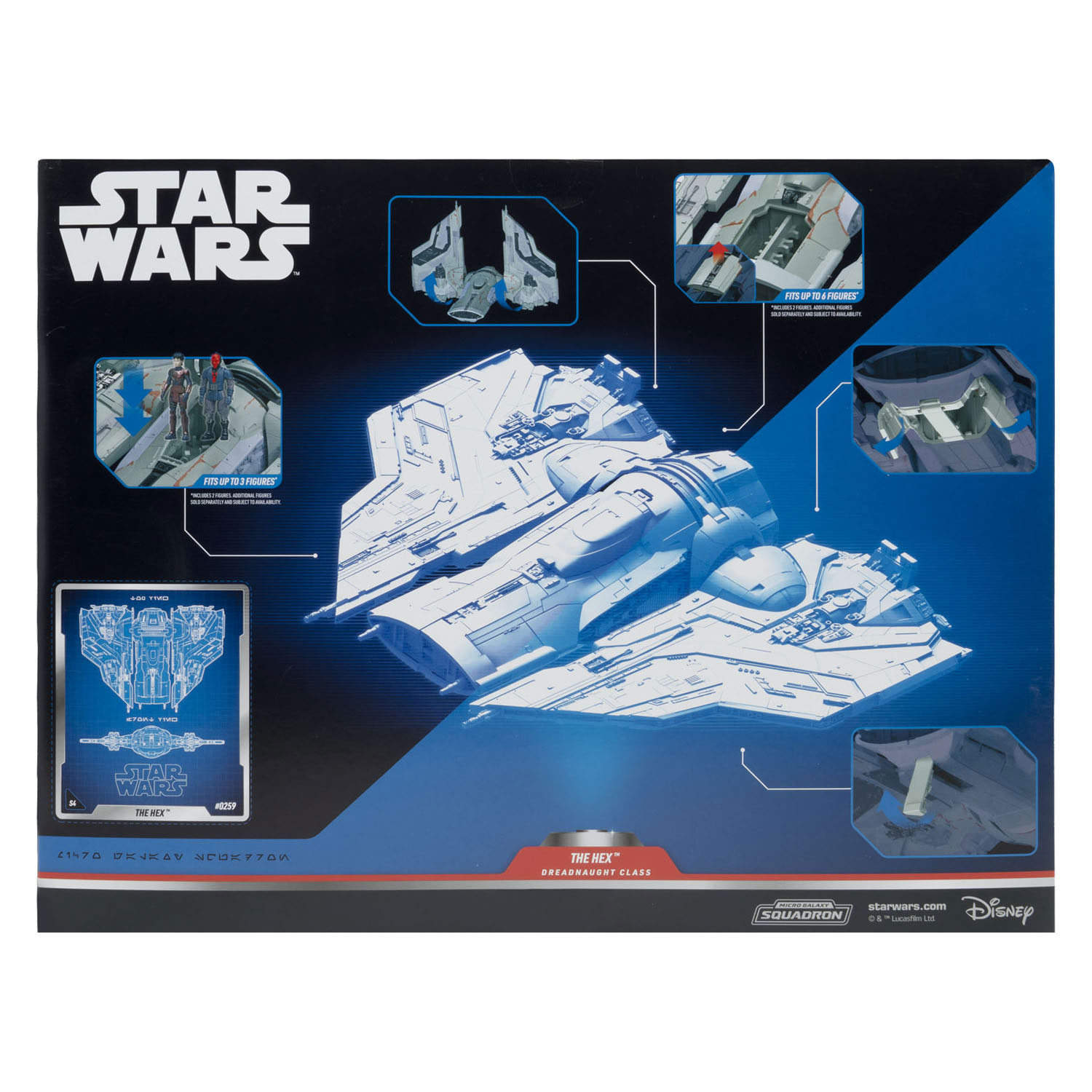 Star Wars Micro Galaxy Squadron Dreadnaught Class Arrow