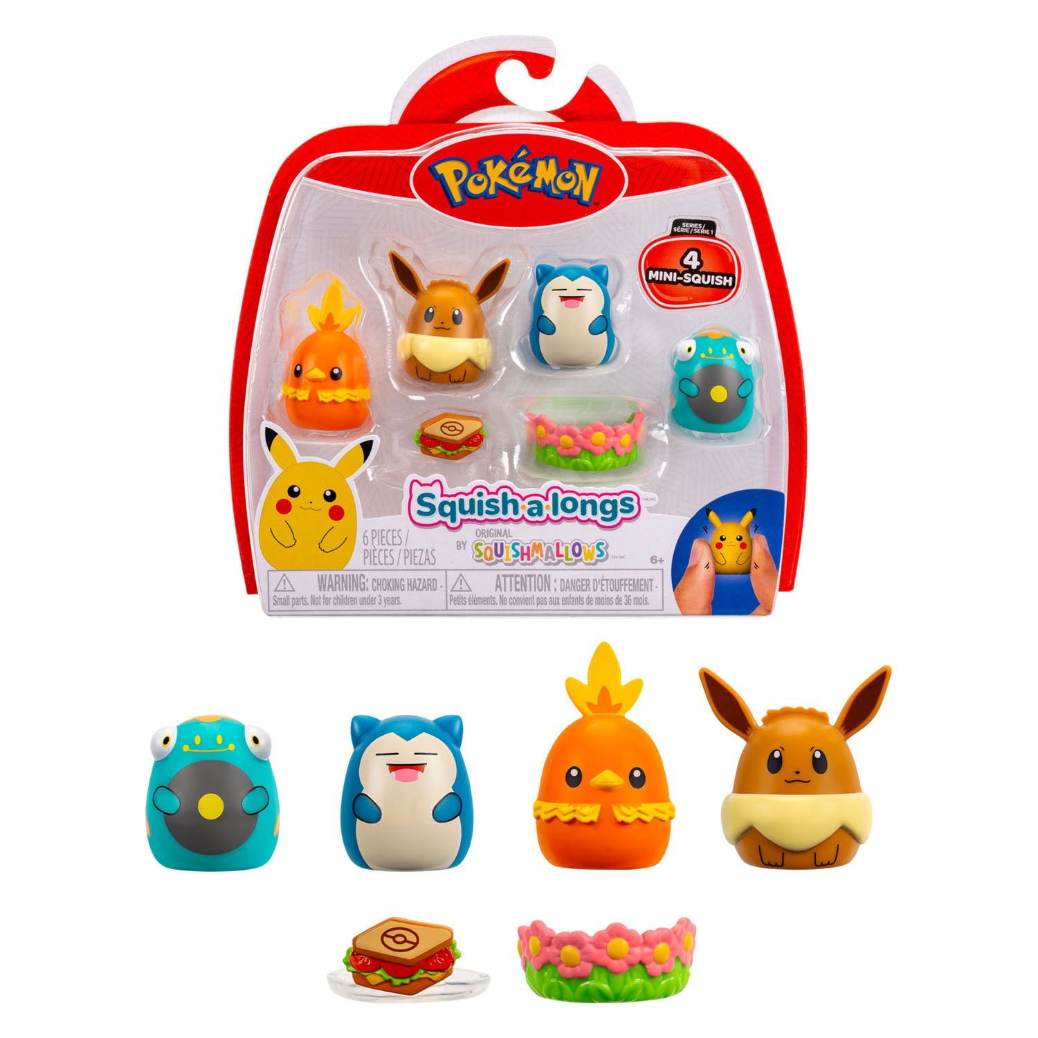 Squishmallows Squish-a-longs Pokemon - 4dlg.