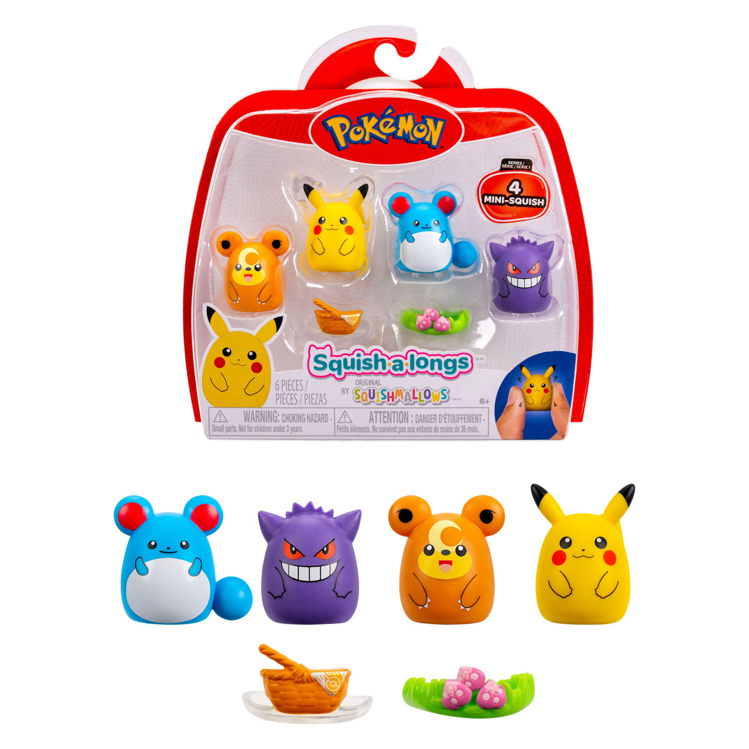 Squishmallows Squish-a-longs Pokemon - 4dlg.