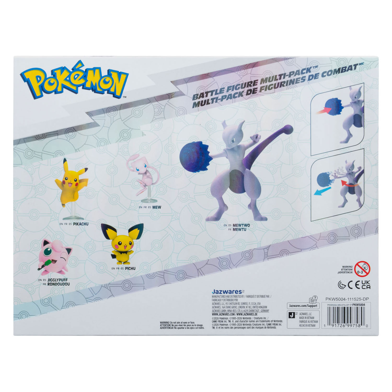 Pokemon Multipack met 5 figuren 11cm 30e Verjaardag
