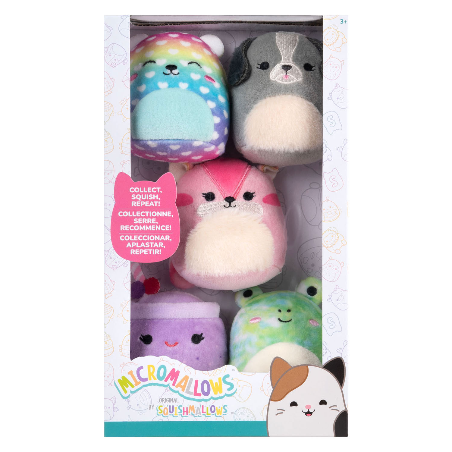 Squishmallows Knuffel Pluchen Micromallows 5-Pack 6cm