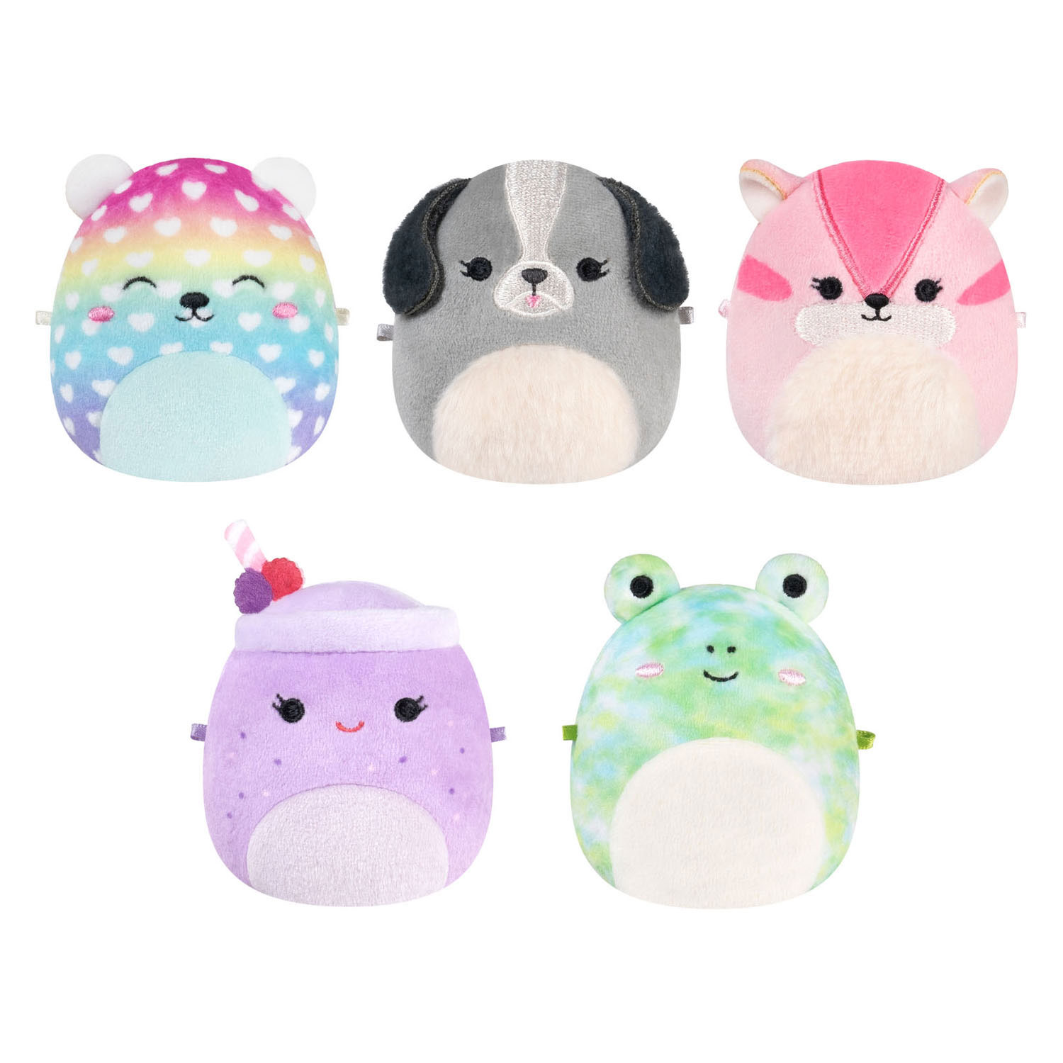 Squishmallows Knuffel Pluchen Micromallows 5-Pack 6cm