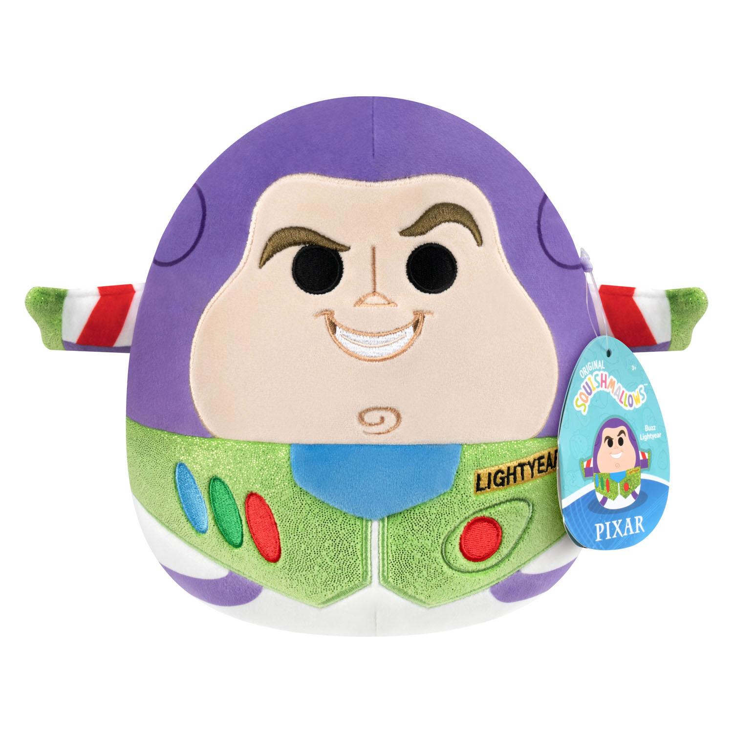 Peluche Squishmallows Buzz l'Éclair Disney Pixar - 20 cm