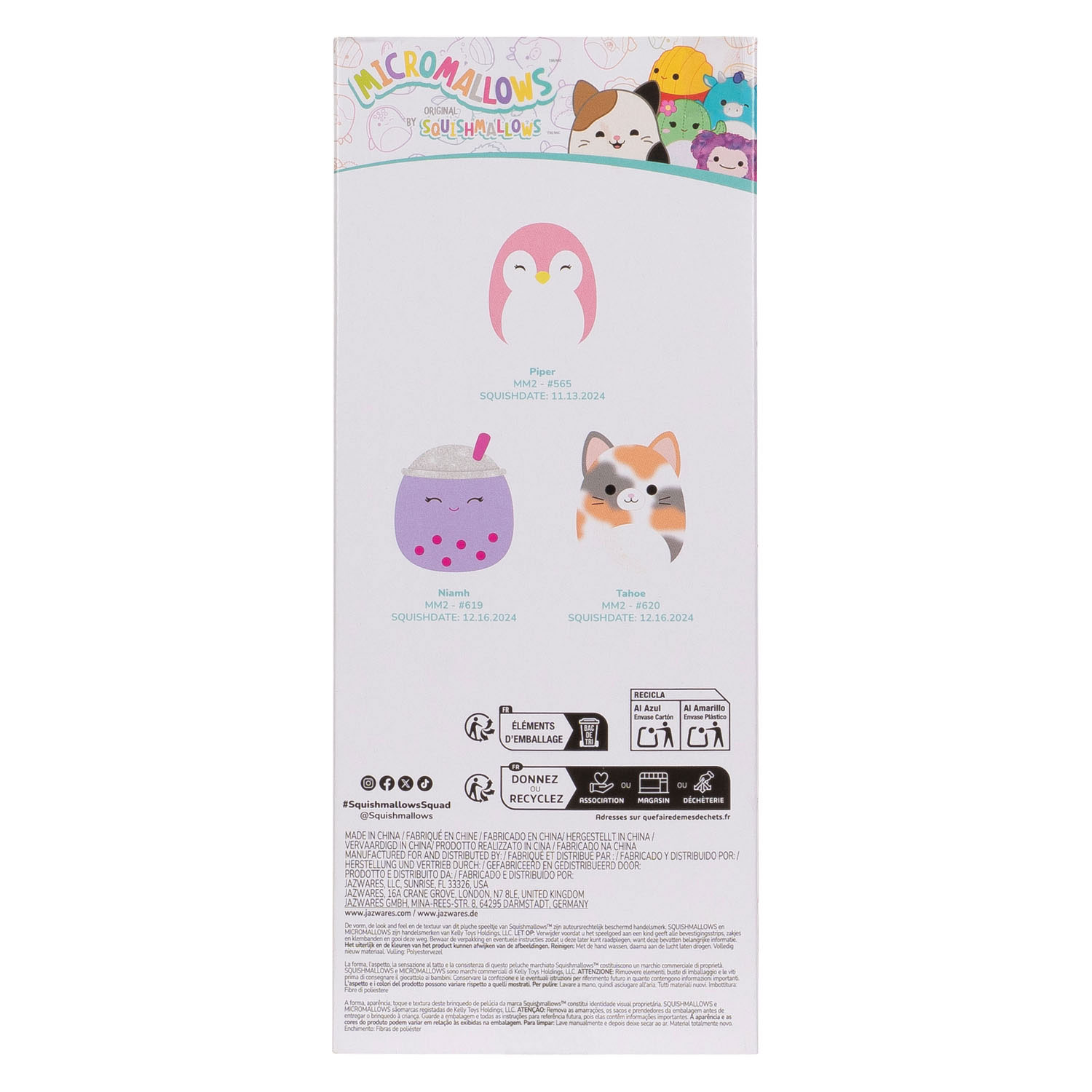 Squishmallows Knuffel Pluche Micromallows - 3st.