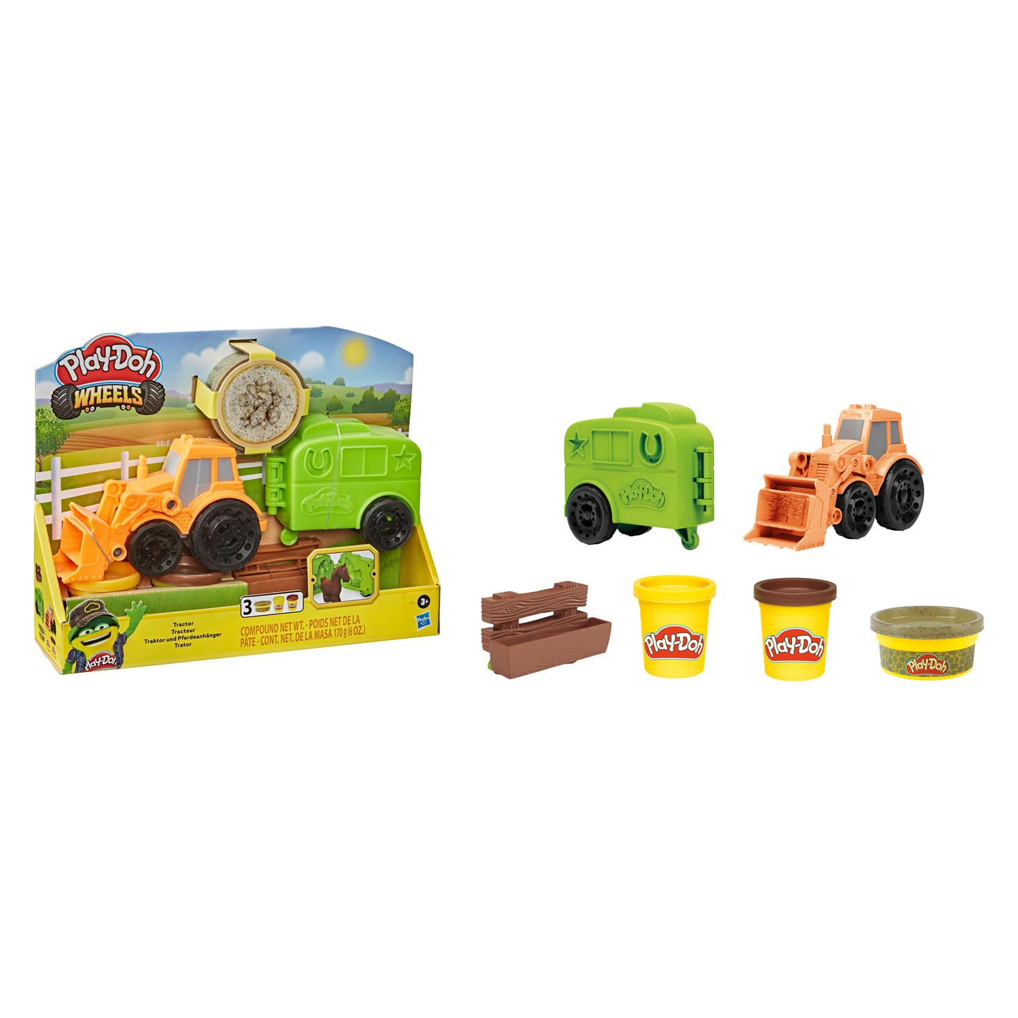 Traktor mit Play-Doh Rädern