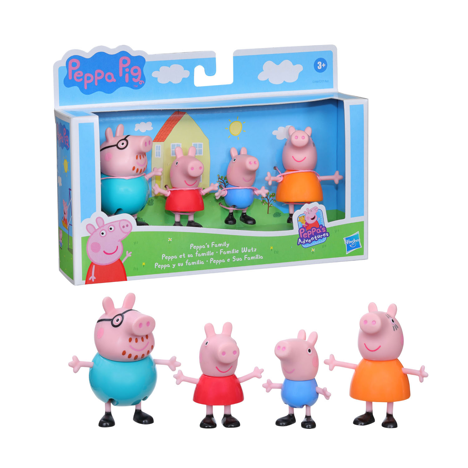 Hasbro Peppa Pig Peppa's Familie 4 klassieke figuren