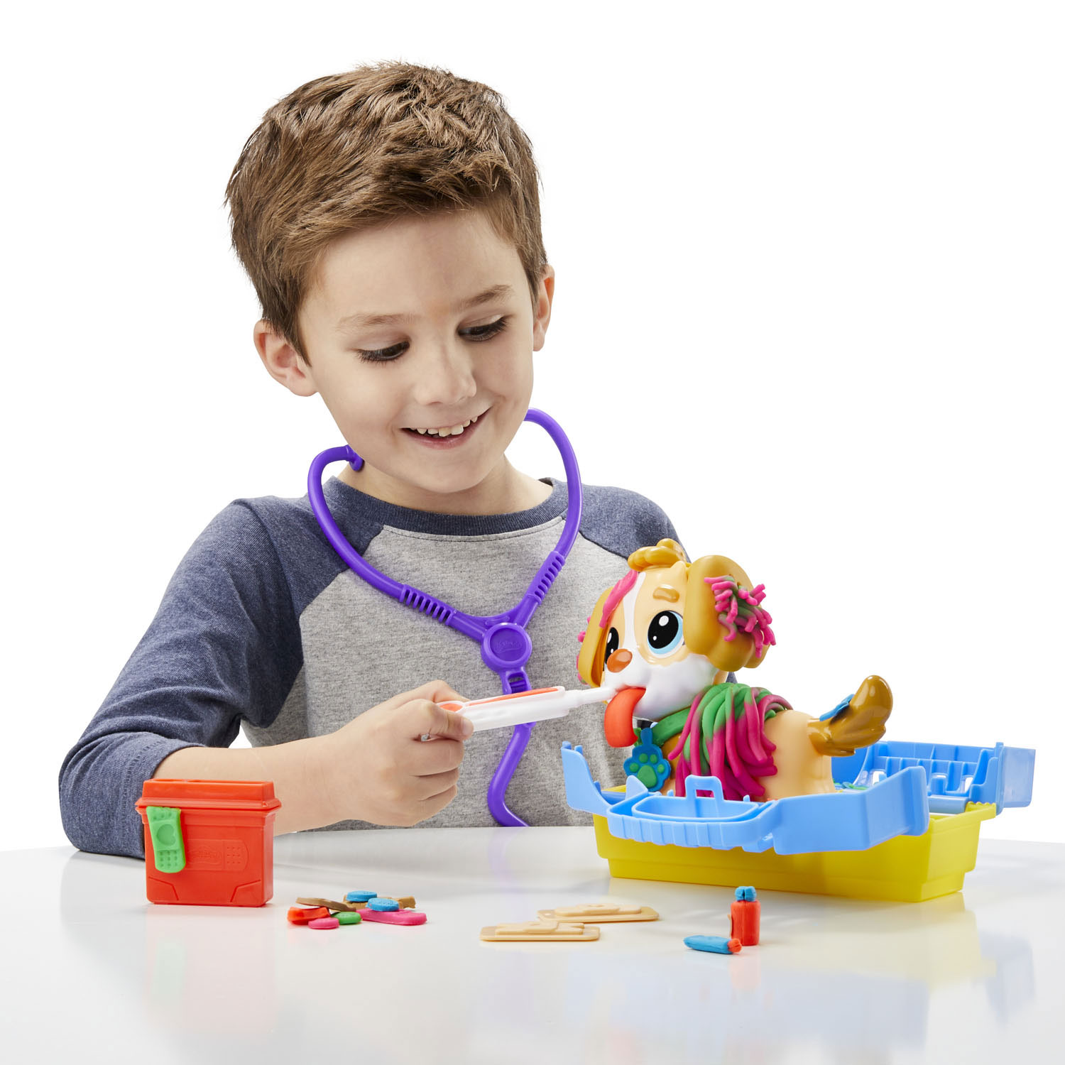 Play-Doh Care N Carry Vet - Coffret de jeu en argile