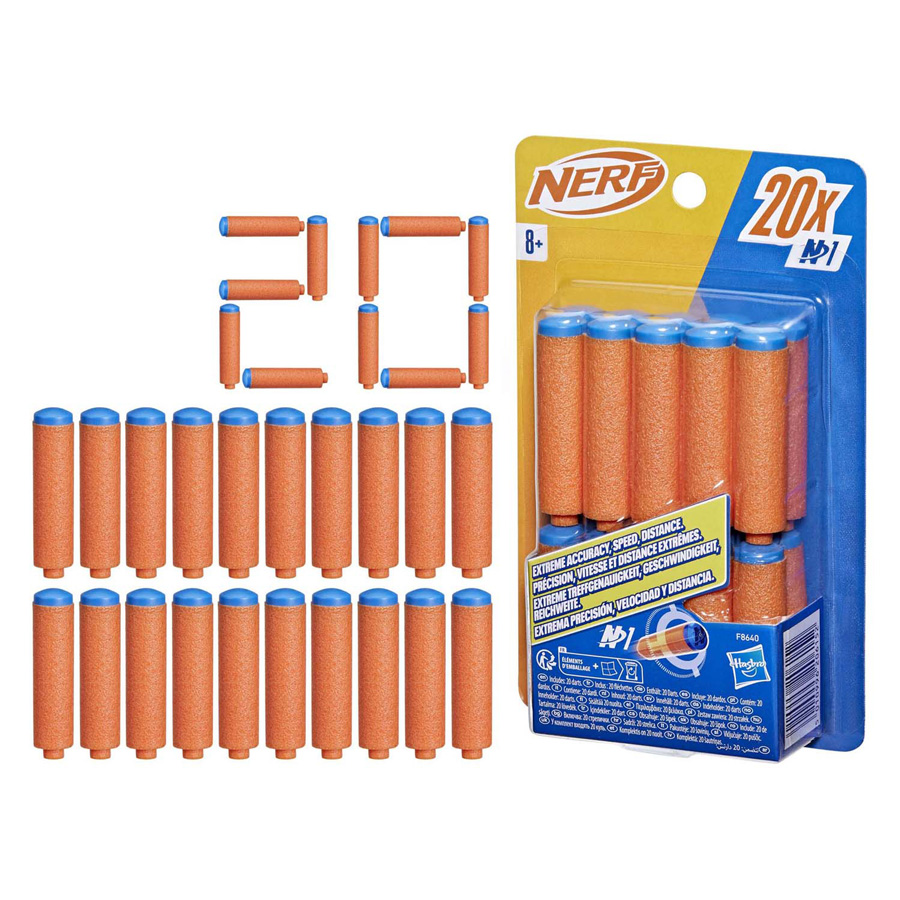 20 fléchettes Nerf série N1