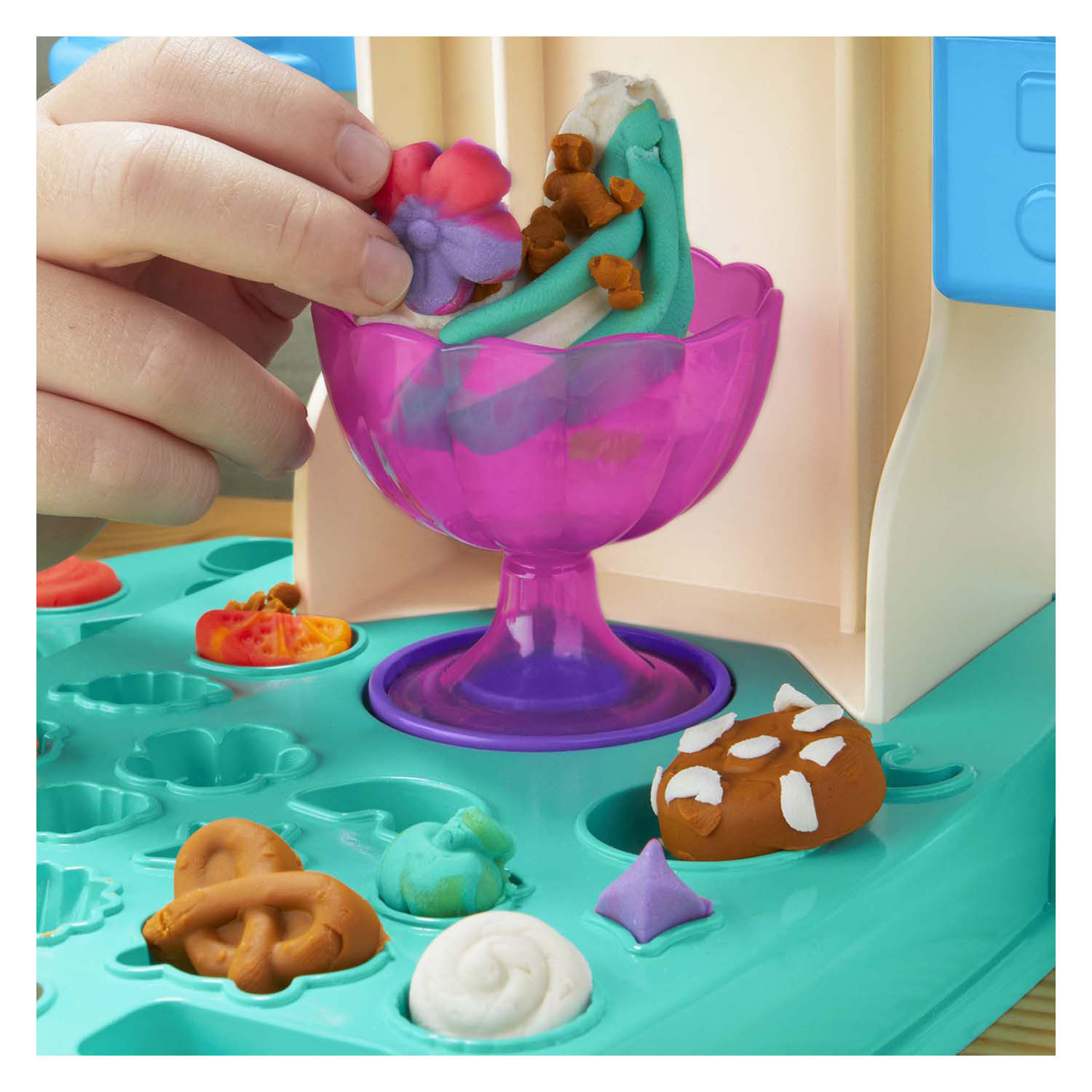 Play-Doh Regenboog Softijs Speelset - 5 Kleipotjes