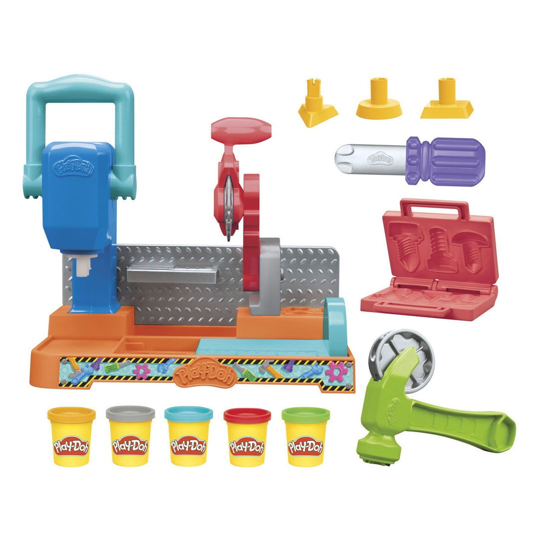 Play-Doh Stempel en Zaagtafel - 5 Kleipotjes