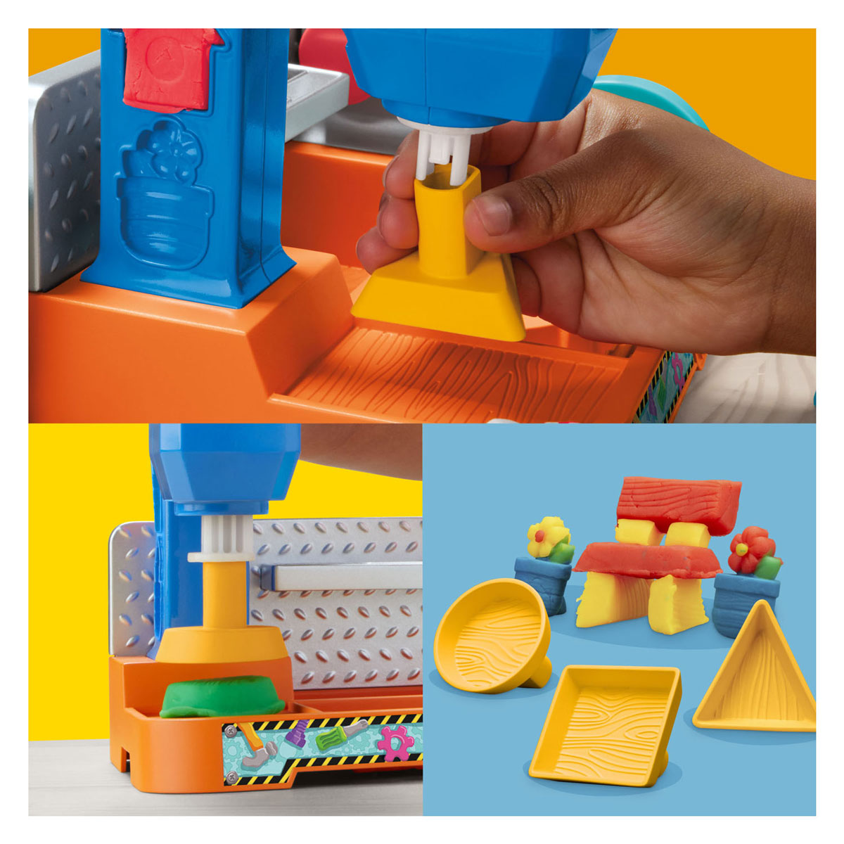 Play-Doh Stempel en Zaagtafel - 5 Kleipotjes
