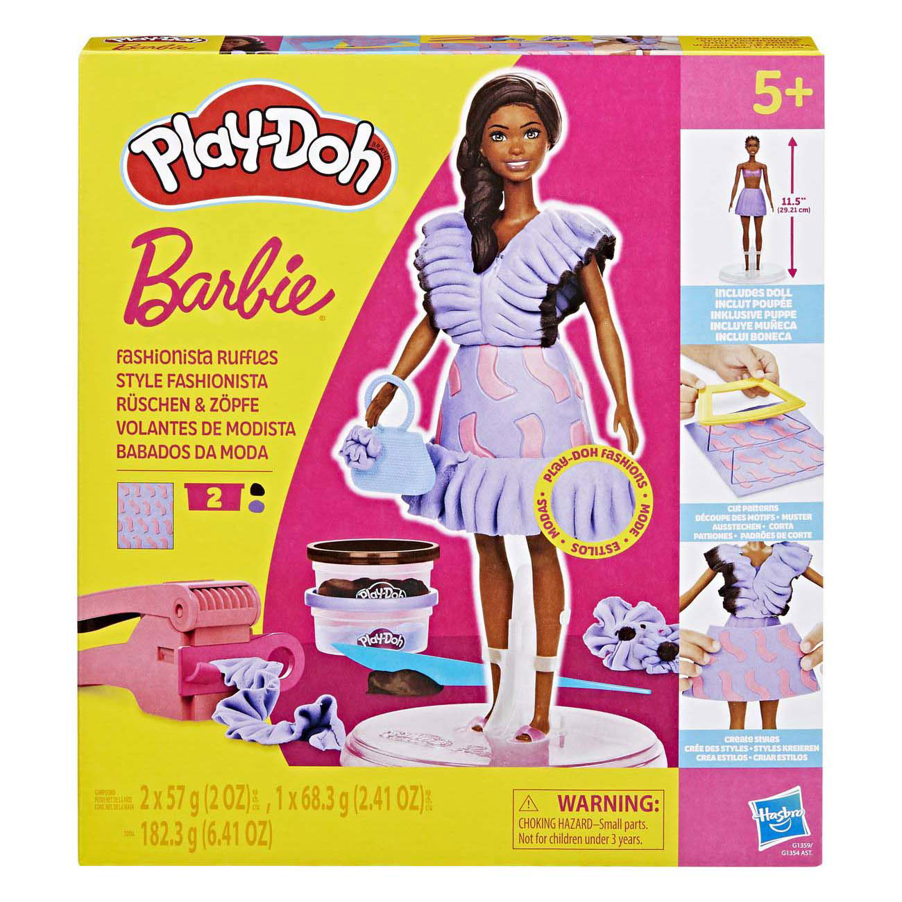 Play-Doh Barbie Fashionista Ruches - 2 Kleipotjes