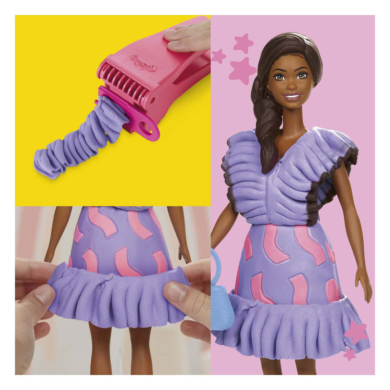 Play-Doh Barbie Fashionista Ruches - 2 Kleipotjes