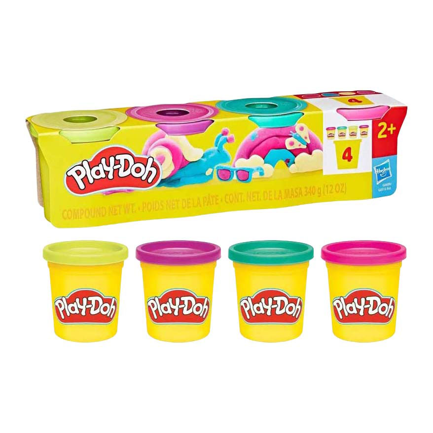 Play-Doh Lively - 4 pots en argile