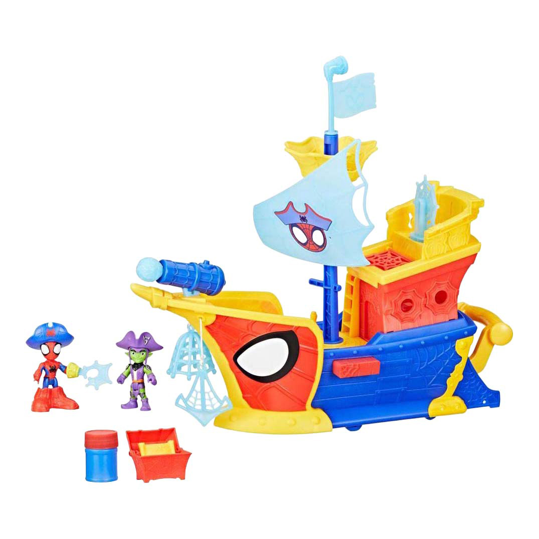 Spidey Water-Webs Ahoy Pirantenschip met Bubbels - Incl. Bellenblaas