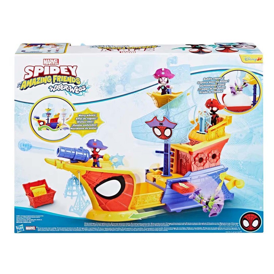 Spidey Water-Webs Ahoy Pirantenschip met Bubbels - Incl. Bellenblaas