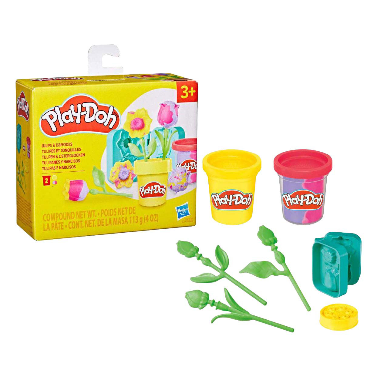 Play-Doh Lil Flowers Tulpe - 2 Tontöpfe