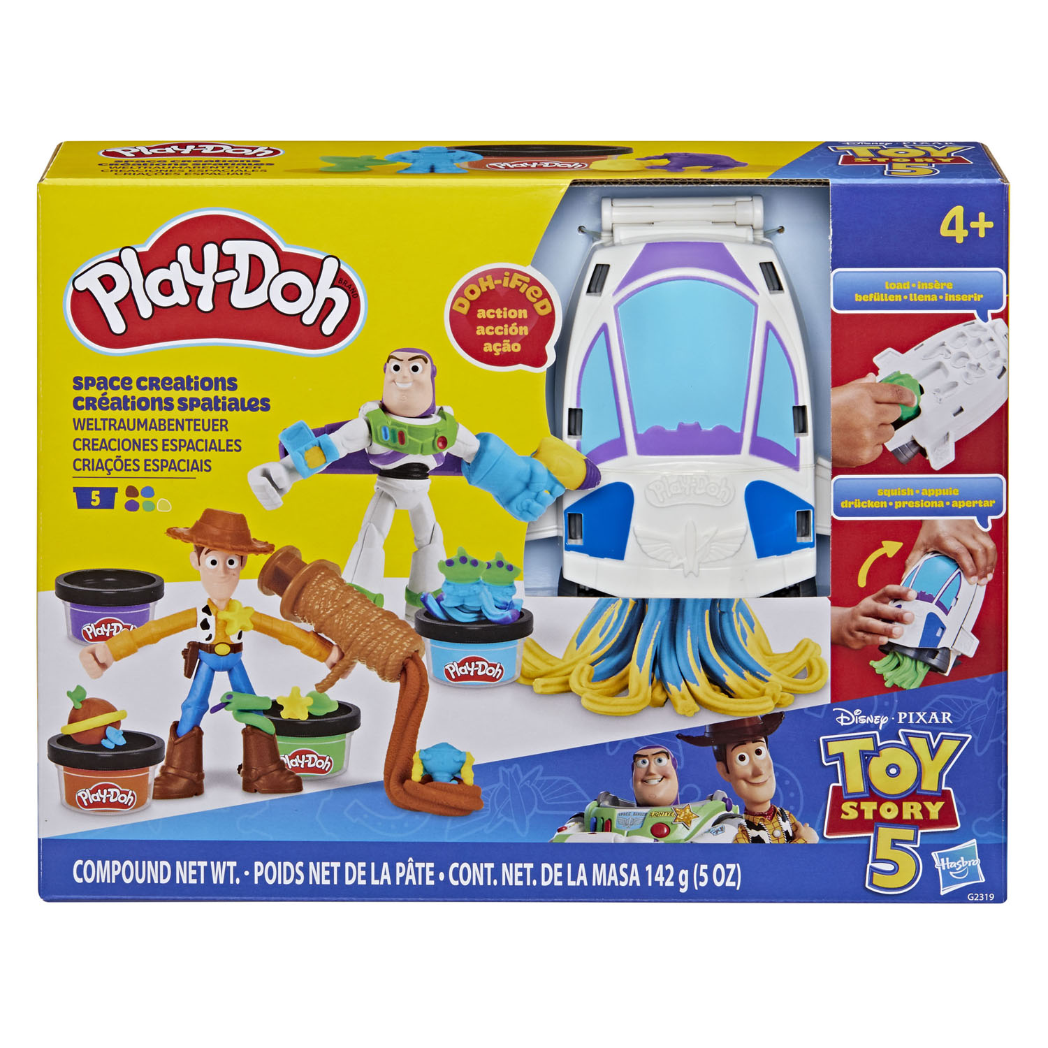 Play-Doh Toy Story 5 - Coffret de pâte à modeler - 5 pots en argile