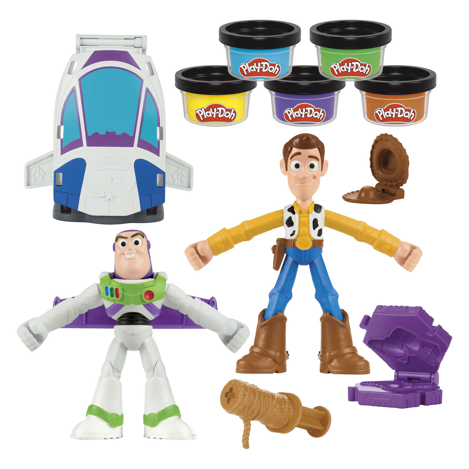 Play-Doh Toy Story 5 - Coffret de pâte à modeler - 5 pots en argile