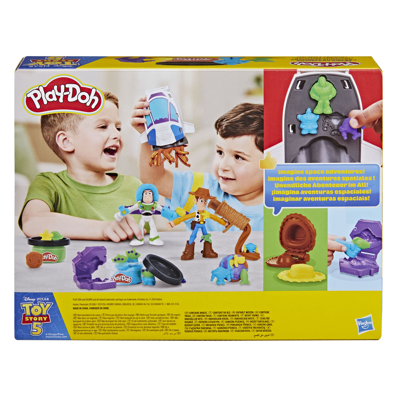 Play-Doh Toy Story 5 - Coffret de pâte à modeler - 5 pots en argile