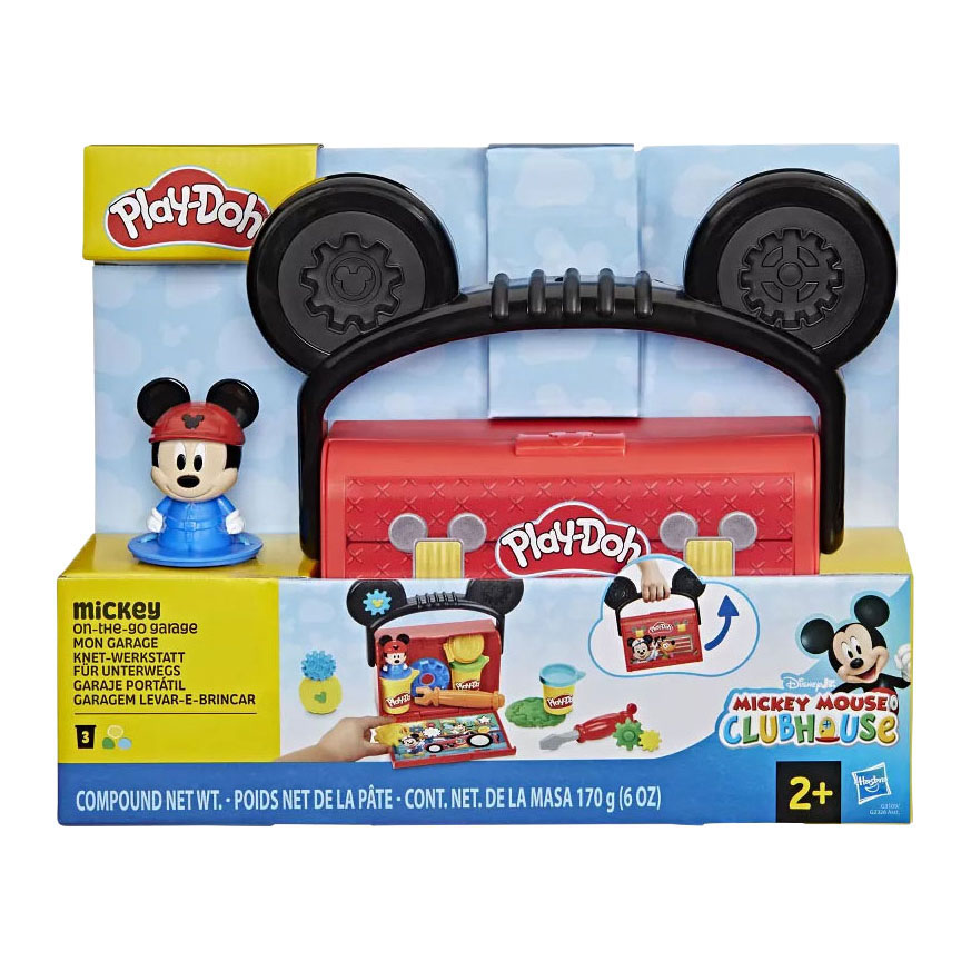 Coffret Play-Doh Disney Junior Garage On The Go - 3 pots en argile