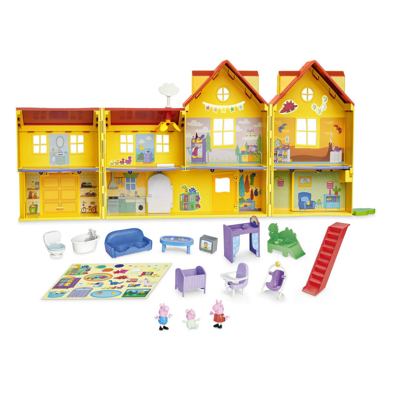 Peppa Pig Peppa's Grote Familiehuis - 16dlg.