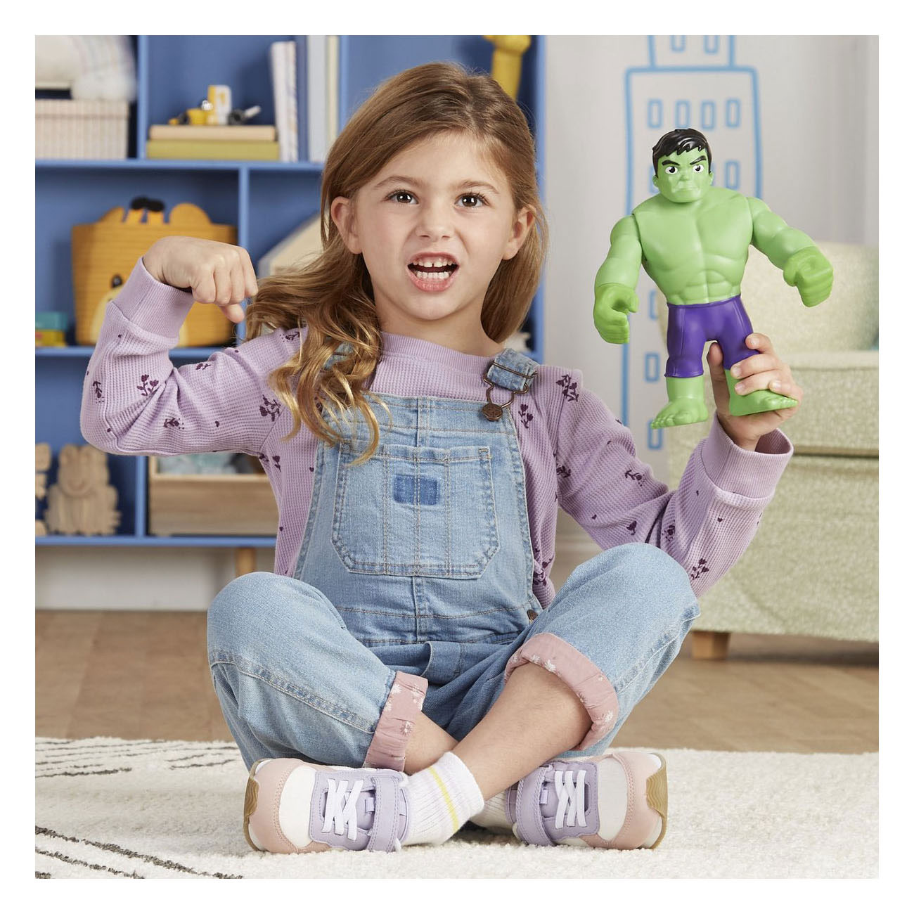 Figurine articulée Marvel Spidey et HAF Hulk surdimensionnée