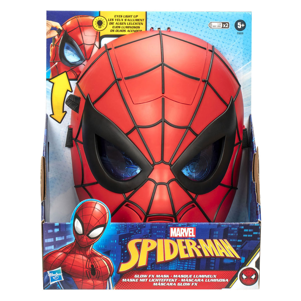 Masque à effets lumineux Marvel Spider-Man