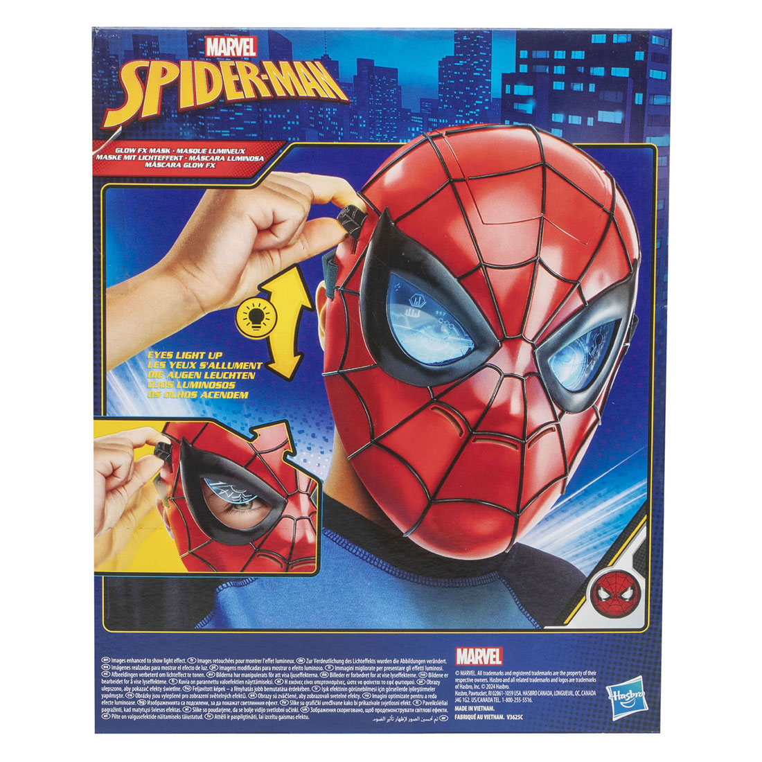Masque à effets lumineux Marvel Spider-Man