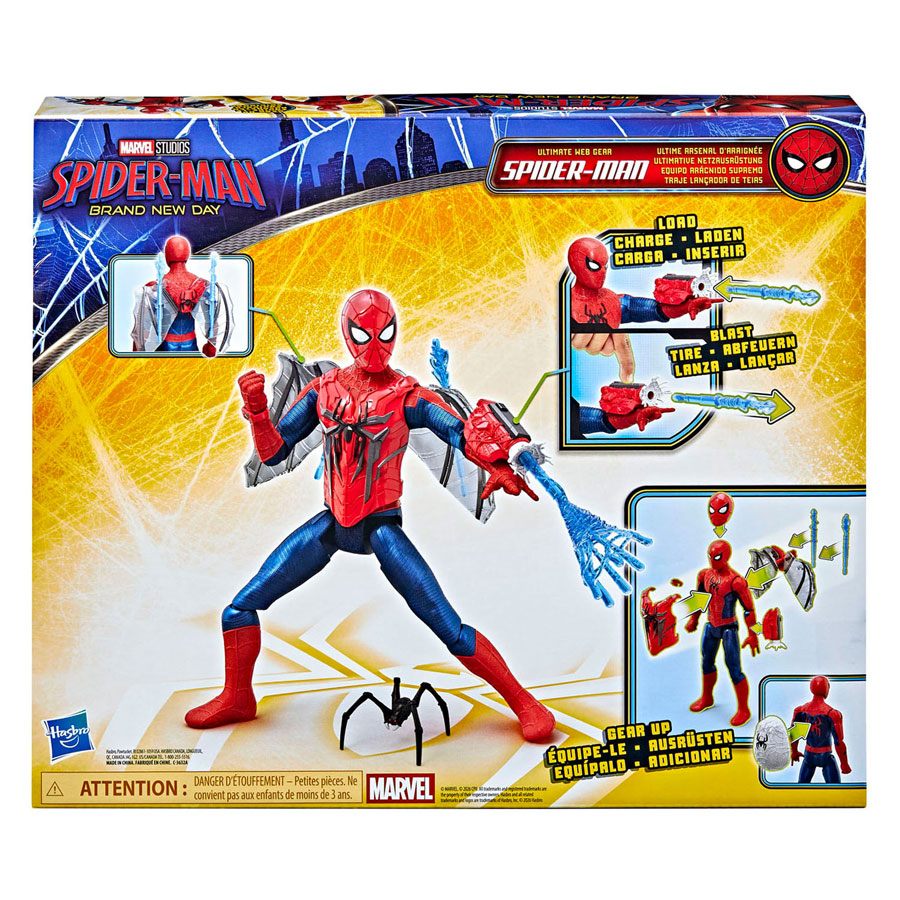 Marvel Titan Series Spiderman Brand New Day Ultimate Web Gear Actiefiguur - 29 cm