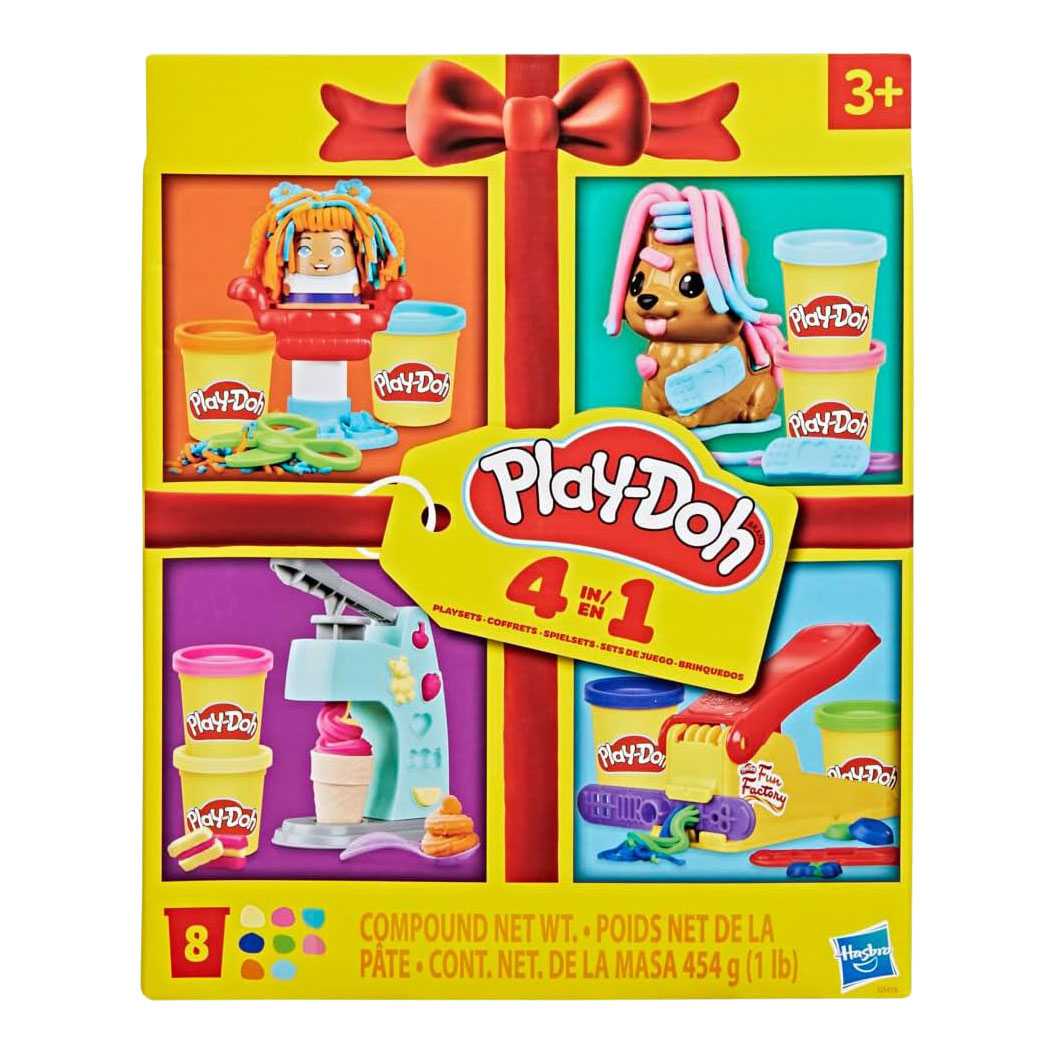 Play-Doh Mini Classic Bundel - 4in1 Speelset - 8 Kleipotjes