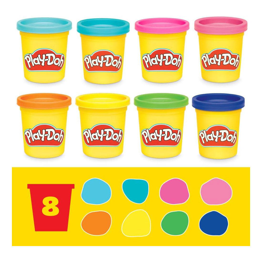 Play-Doh Mini Classic Bundel - 4in1 Speelset - 8 Kleipotjes