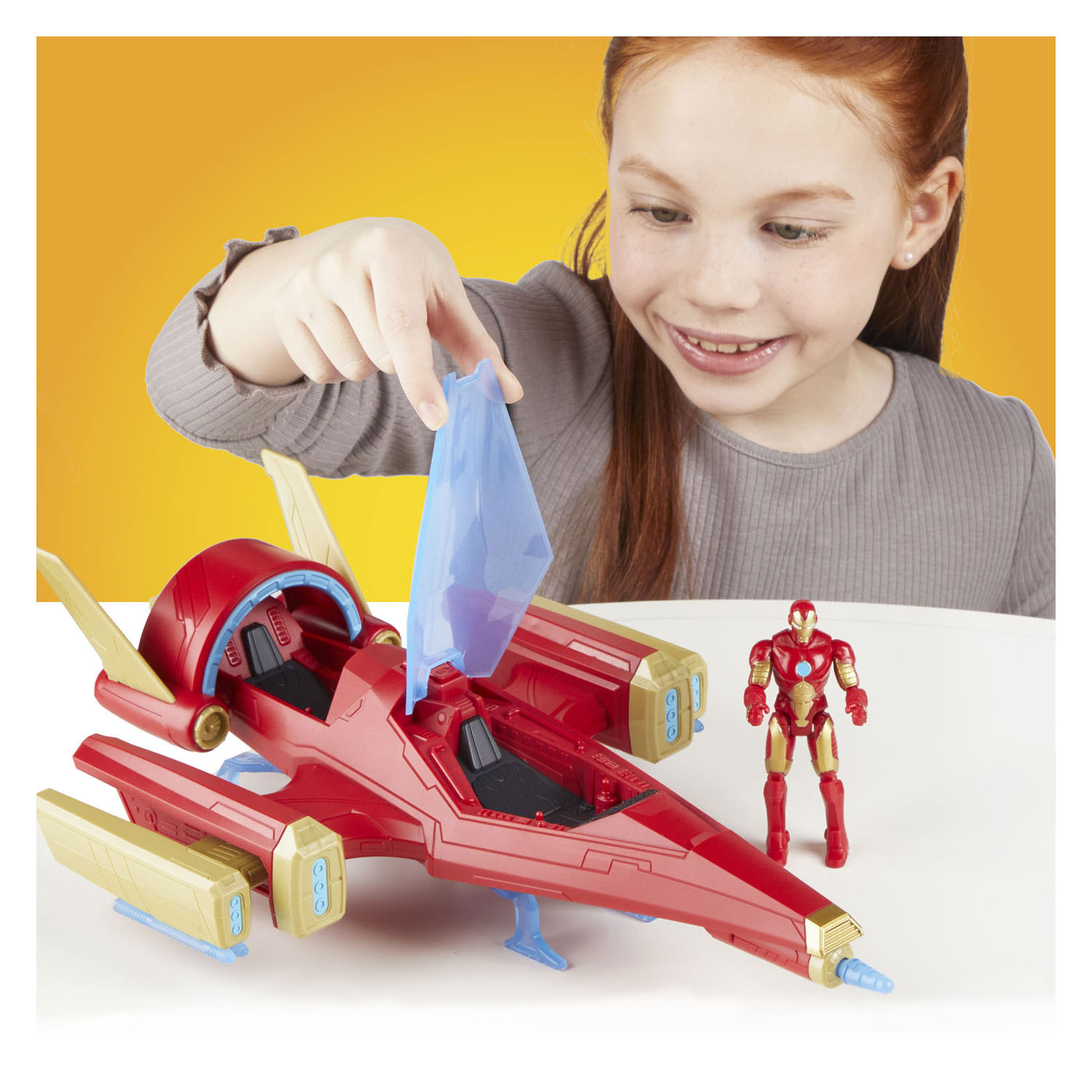 Avengers Epic Hero Series Iron Man Repulsor Blast Battle Jet