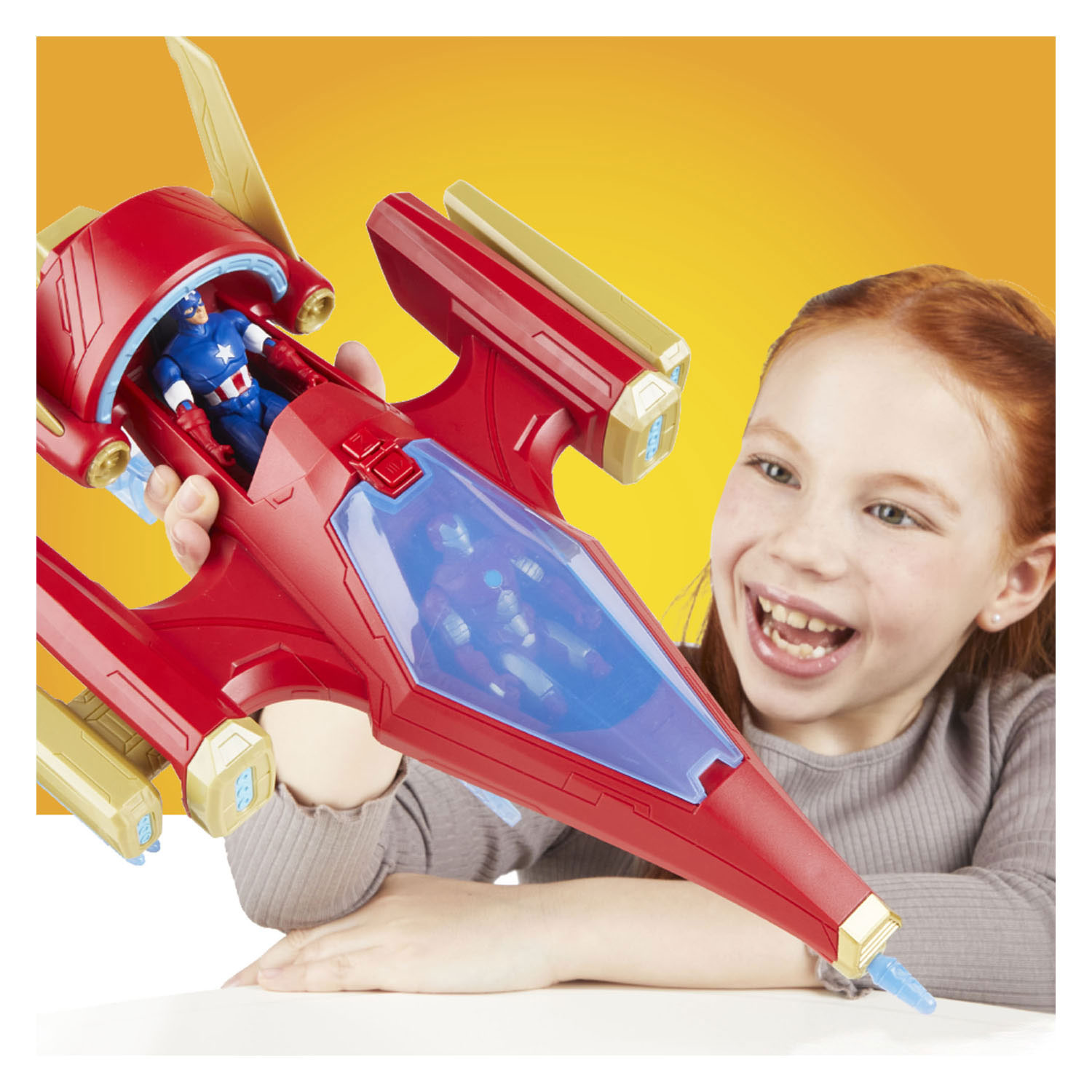 Avengers Epic Hero Series Iron Man Repulsor Blast Battle Jet