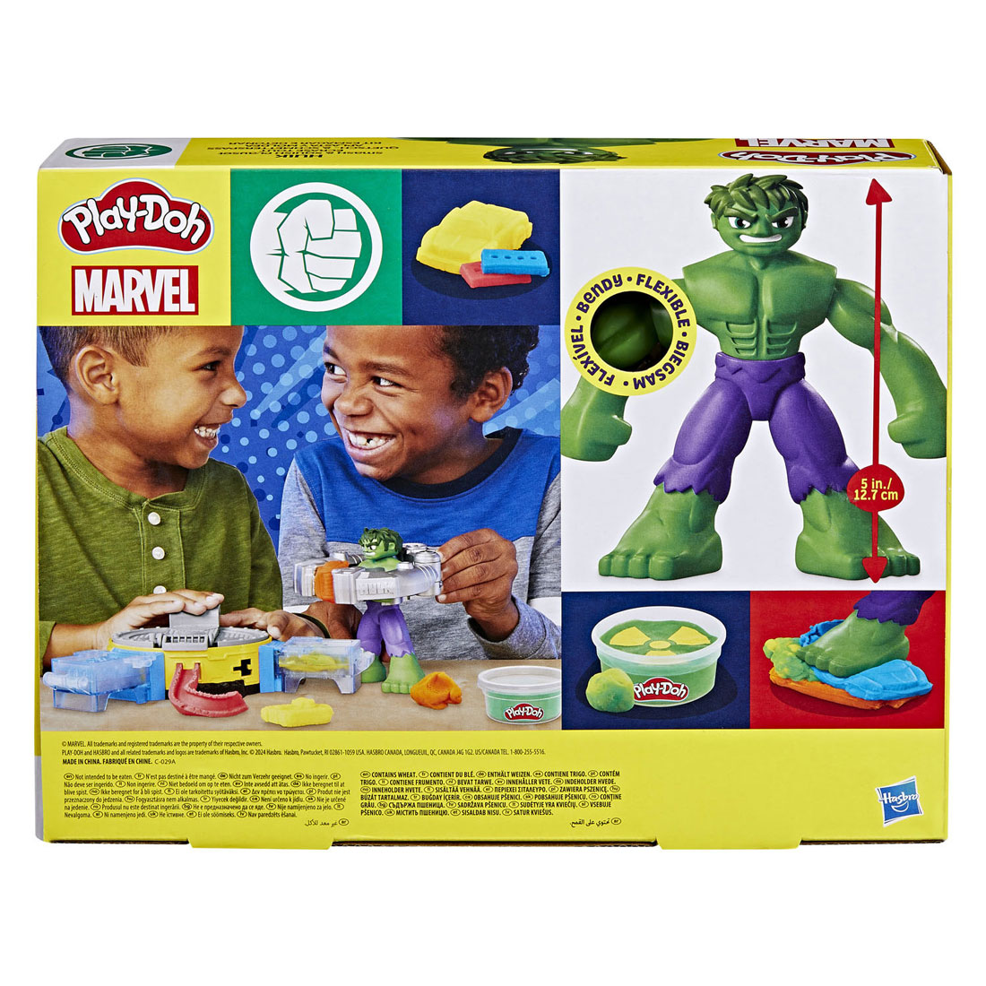 Play-Doh Marvel Hulk Smash & Squish Speelset - 4 Kleipotjes