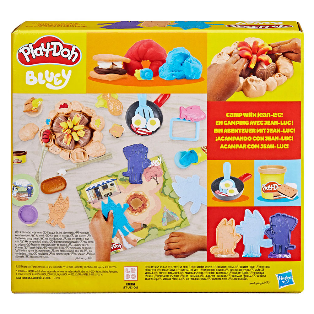 Play-Doh Bluey Gaat Kamperen Speel Set - 6 Kleipotjes
