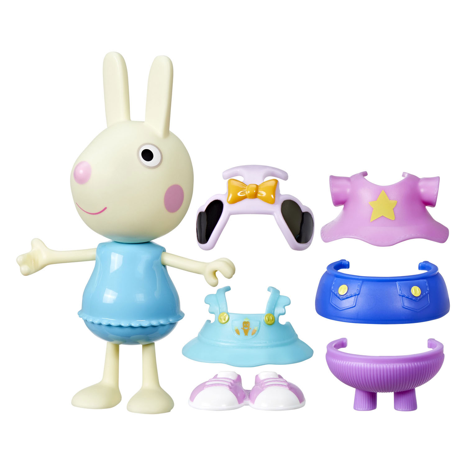 Figurine Peppa Pig Rebecca Rabbit à habiller
