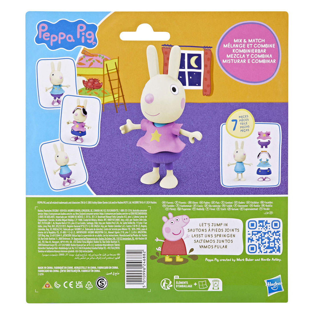 Figurine Peppa Pig Rebecca Rabbit à habiller