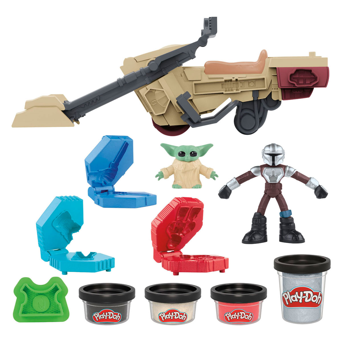 Play-Doh Star Wars the Mandelorian Speeder - 3 Kleipotjes