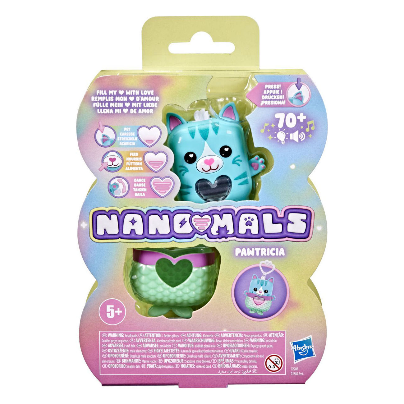 Hasbro Nanomals Pawtricia het Blauw Katje