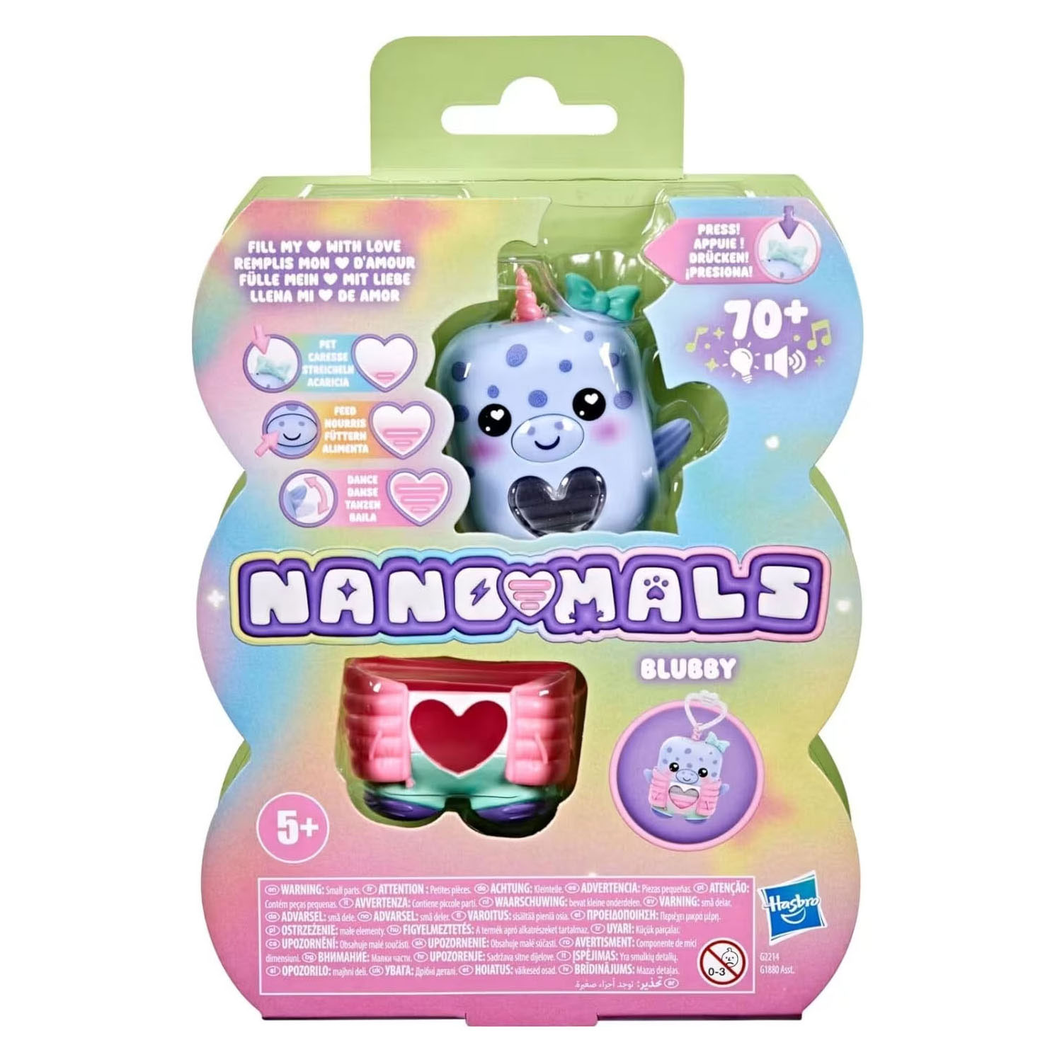 Hasbro Nanomals Blubby de Narwal