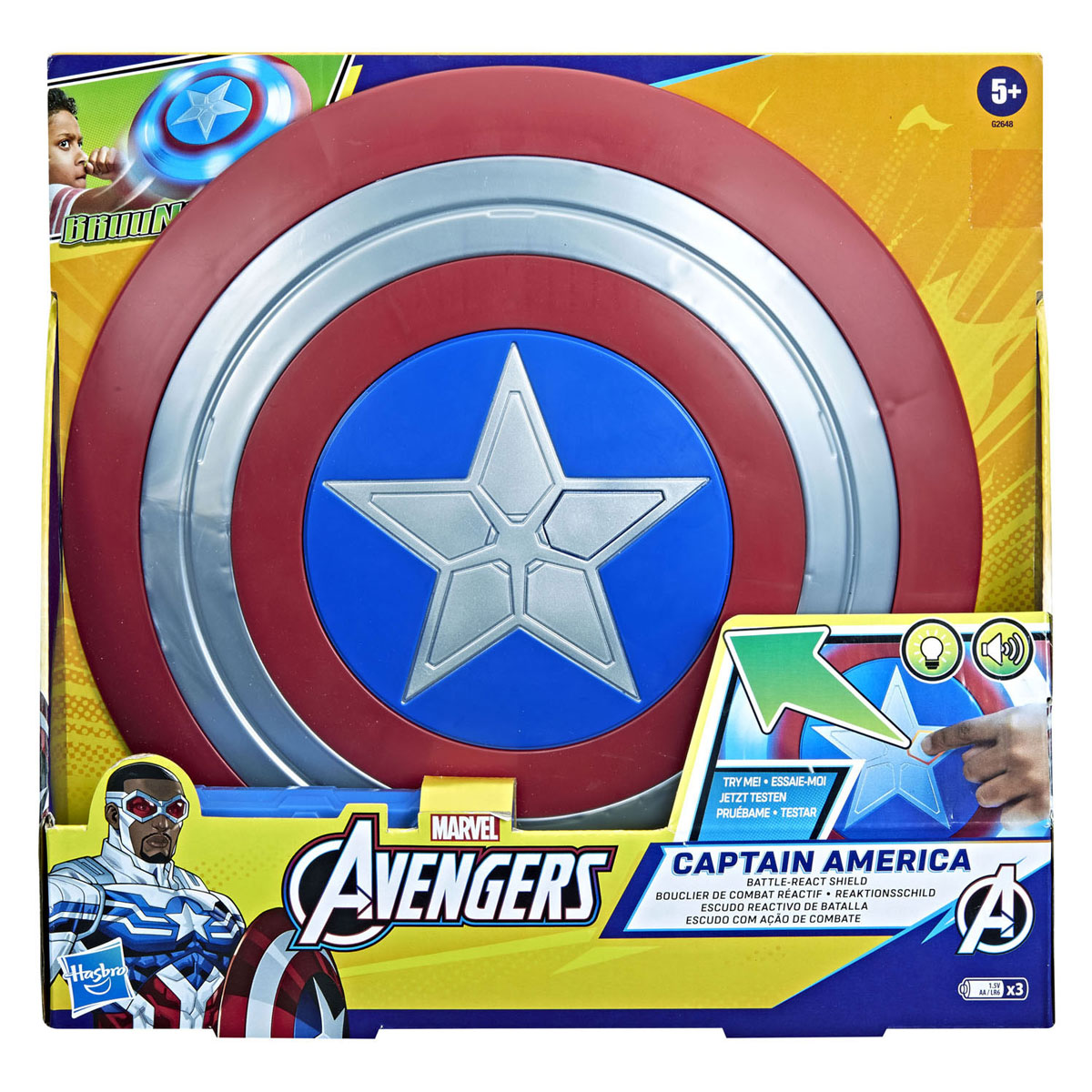 Marvel Avengers Captain America Battle-React Schild