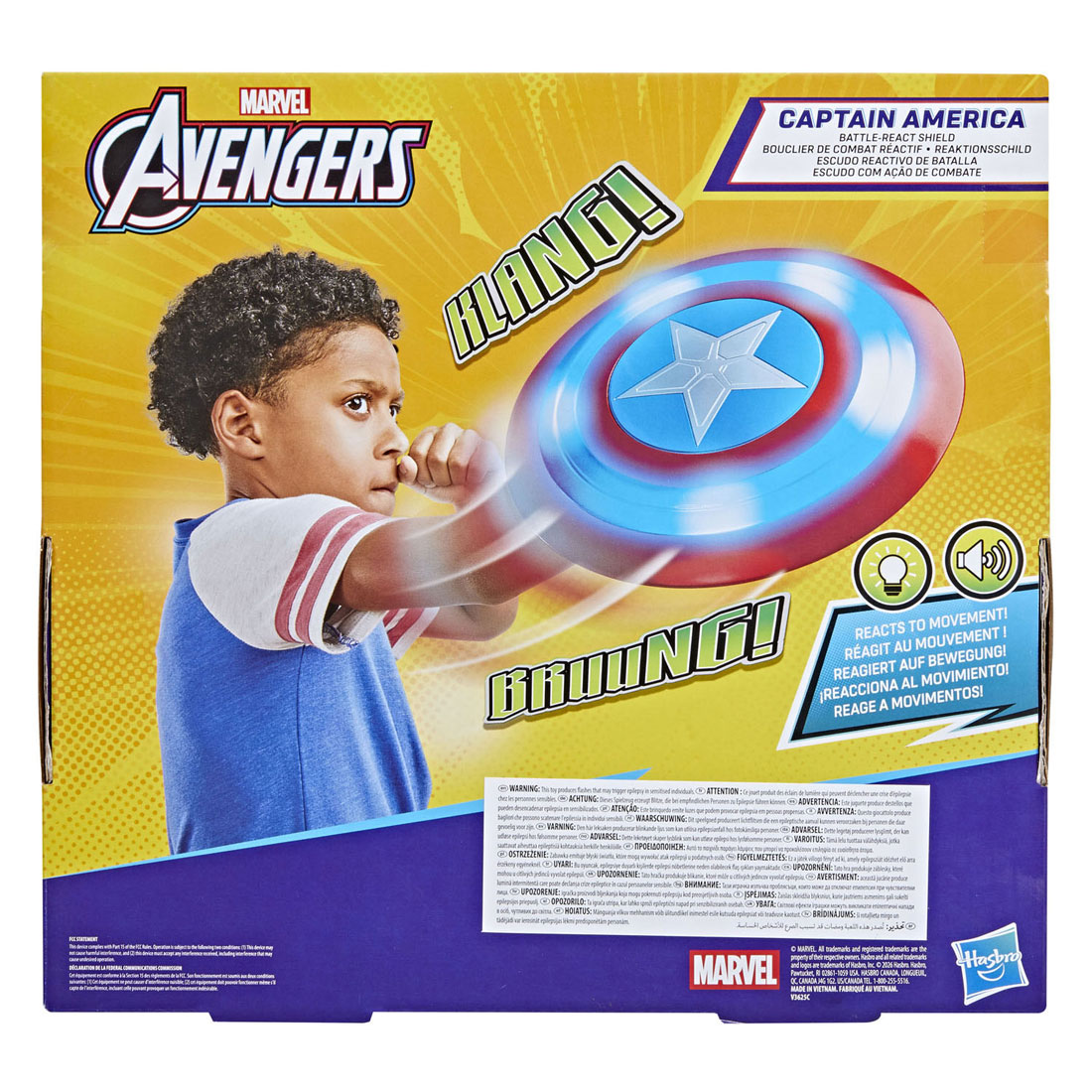 Marvel Avengers Captain America Battle-React Schild