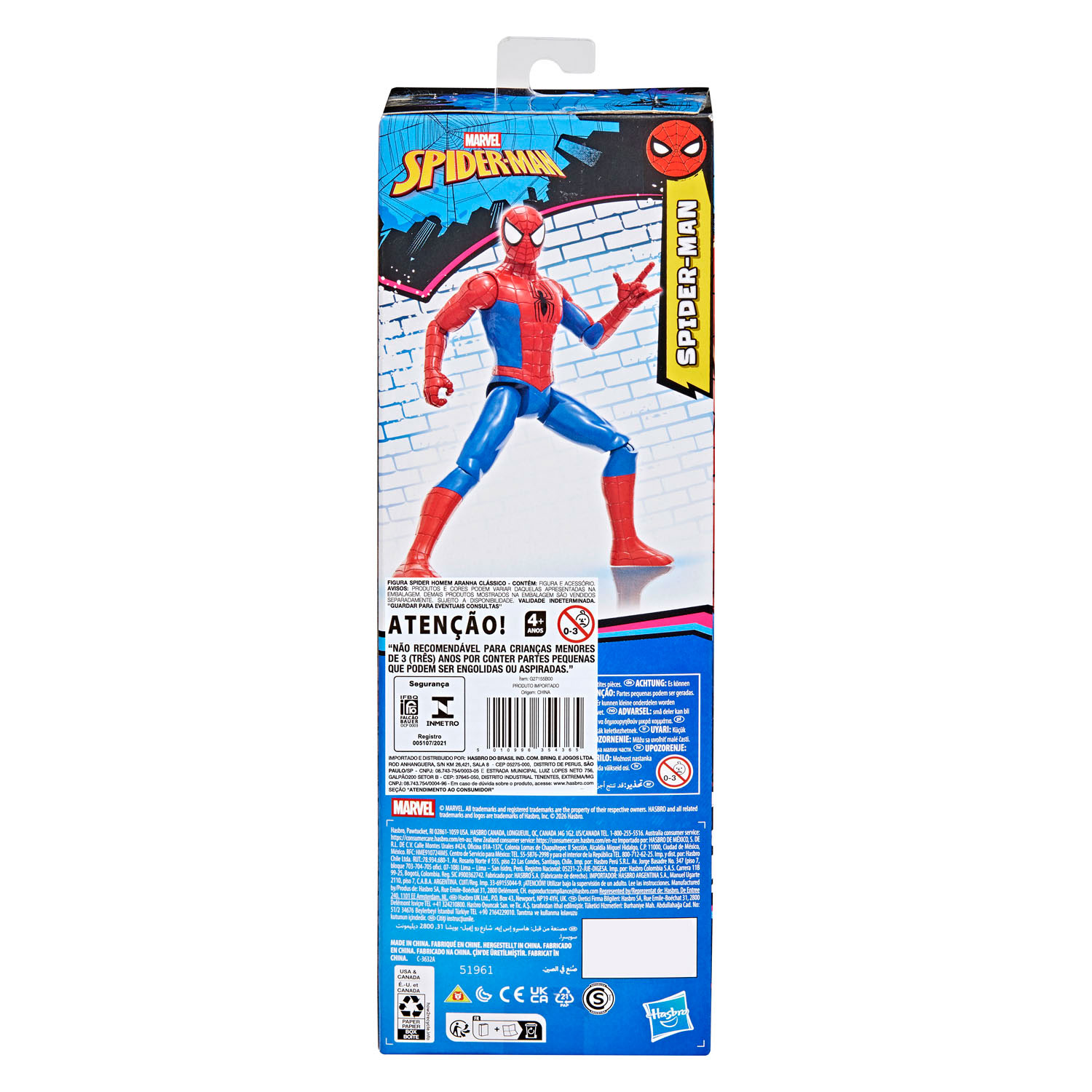 Marvel Spider-Man Titan Series Spider-Man Speelfiguur