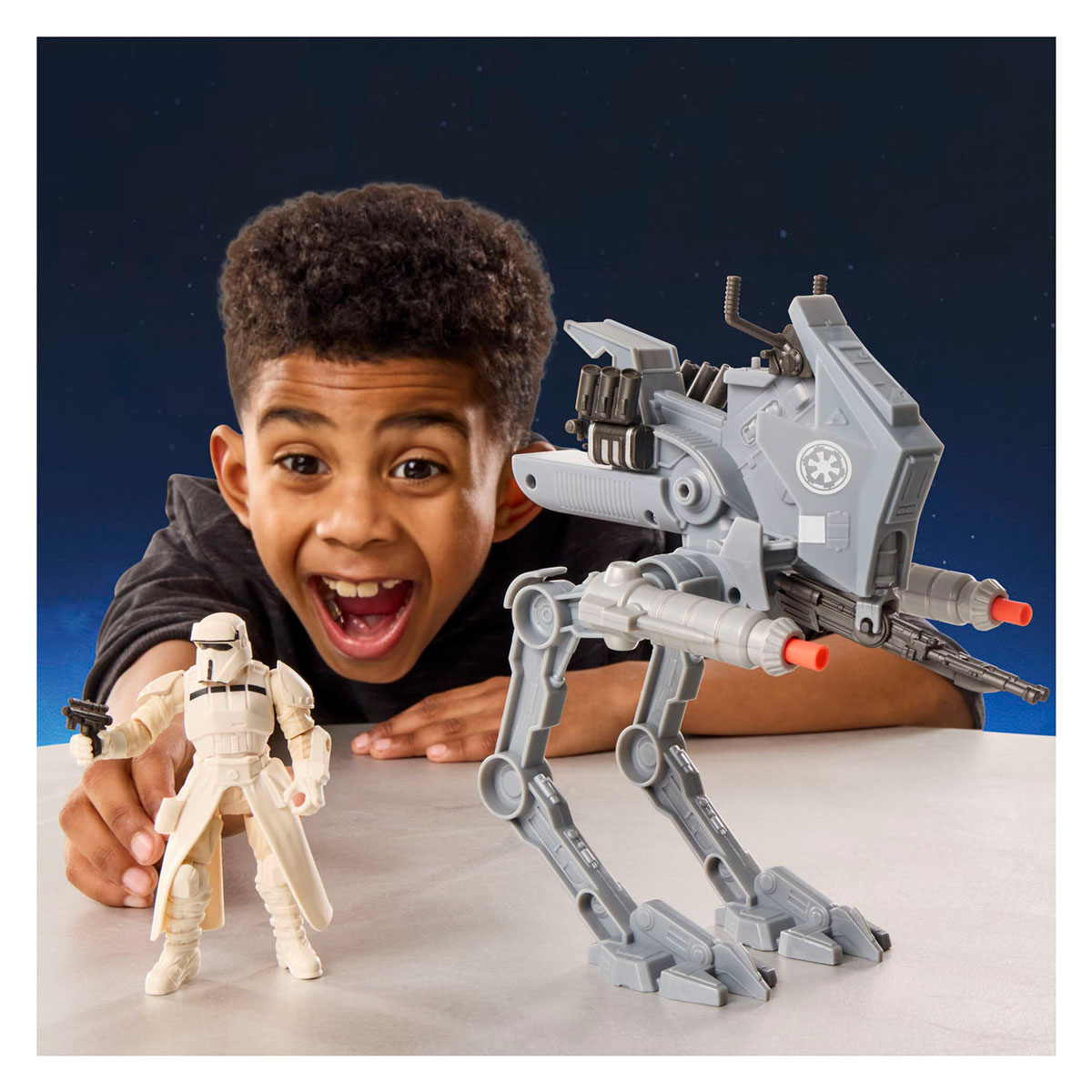 Star Wars ActionVerse AT-RT en Imperial Remnant AT-RT Speelfiguur