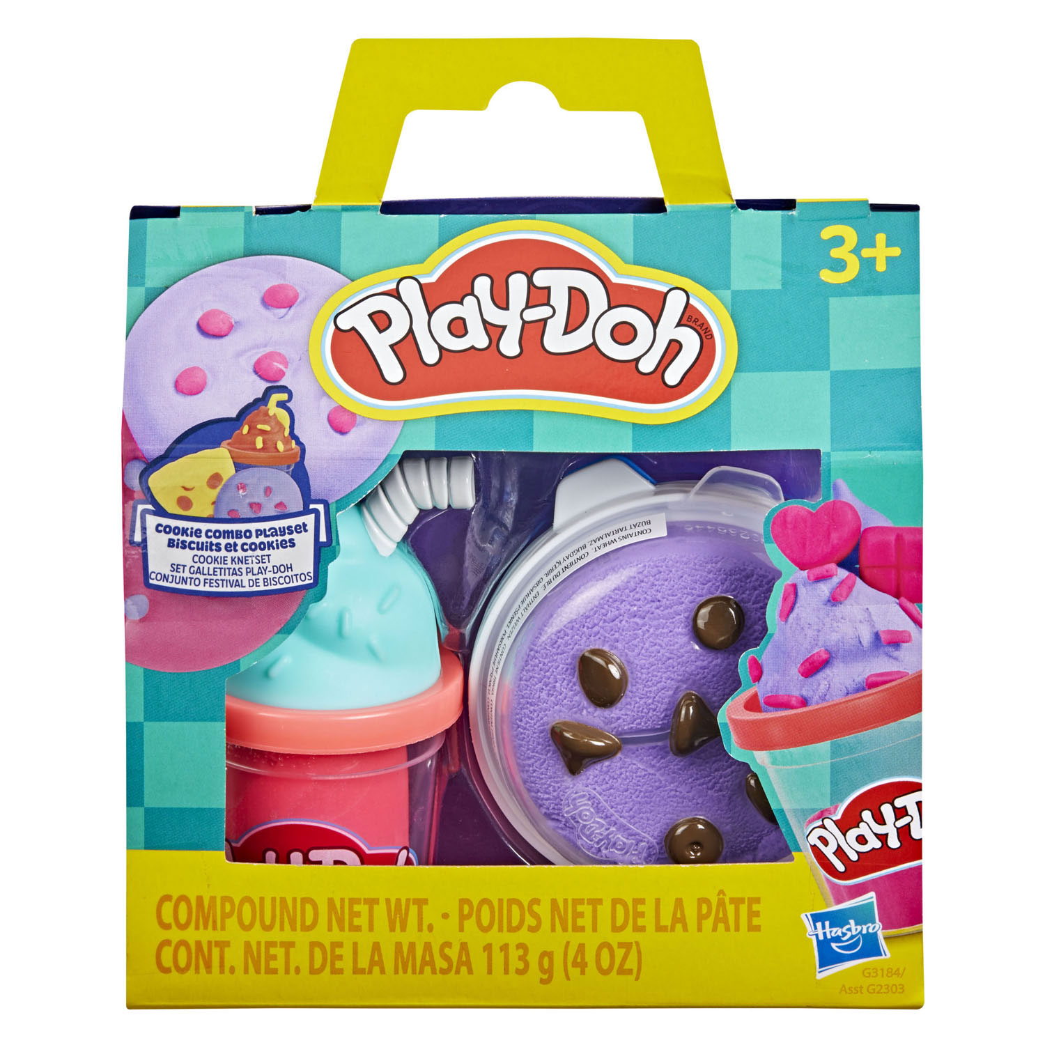 Play-Doh Treats to Go Cookie Combo Speelset - 1 Kleipotje