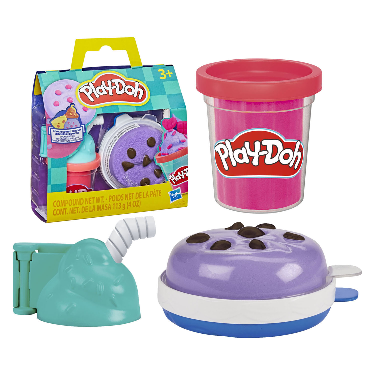 Play-Doh Treats to Go Cookie Combo Speelset - 1 Kleipotje